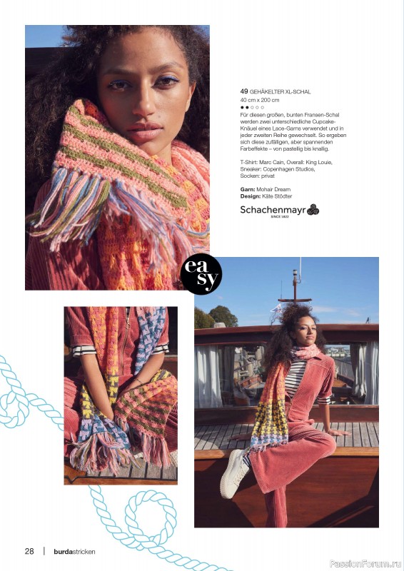 Вязаные модели в журнале «Burda Stricken №1 2025»