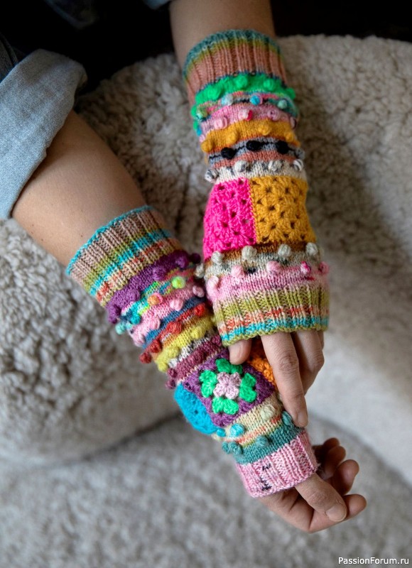 Вязаные проекты в книге «52 Weeks of Scrap Yarn». Продолжение