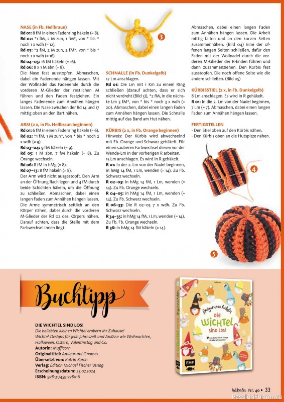 Вязаные проекты в журнале «Hakeln das Maschen Magazin №46 2024»