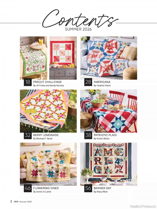 Коллекция проектов для рукодельниц в журнале &laquo;American Patchwork & Quilting №200 2026&raquo;