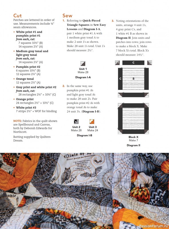 Коллекция проектов для рукодельниц в журнале «Quick+Easy Quilts - Fall 2025»