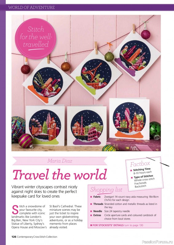 Коллекция вышивки в журнале «Ultimate CrossStitch Collection - Contemporary 2026»