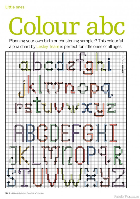 Коллекция вышивки в журнале «Cross Stitch Collection - The Ultimate Alphabets 2026»