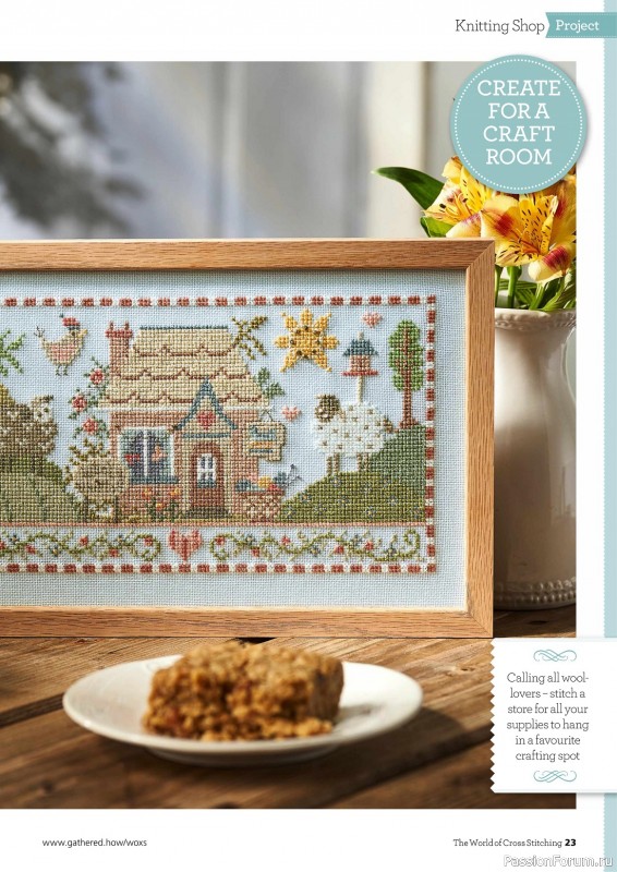 Коллекция вышивки в журнале «The World of Cross Stitching №331 2023»