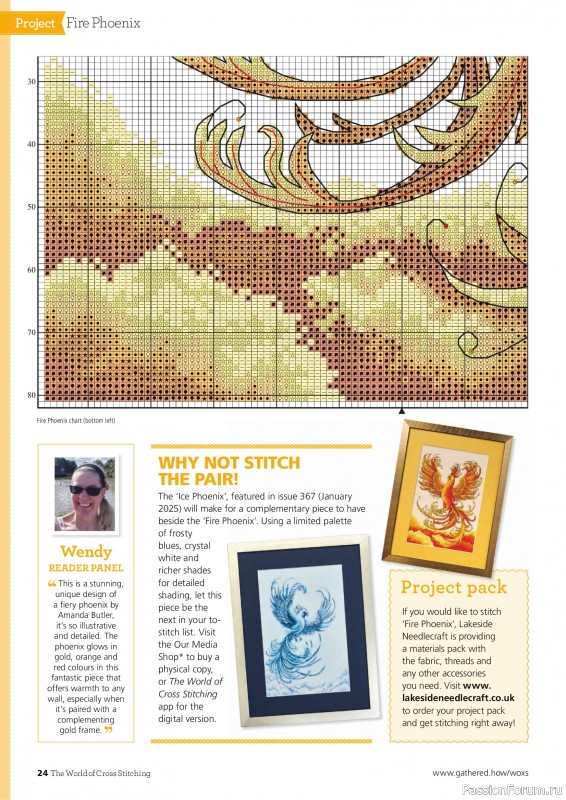 Коллекция вышивки в журнале &laquo;The World of Cross Stitching №368 2025&raquo;