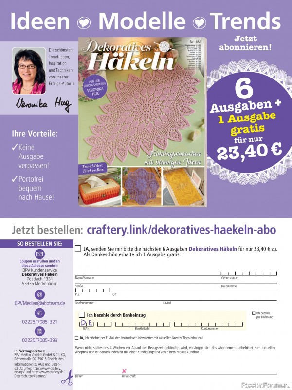 Вязаные модели в журнале «Meine Hakelwelt Sonderheft HA140 2025»
