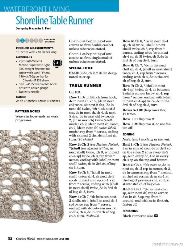 Вязаные проекты крючком в журнале «Crochet World Vol.45 №3 2022»