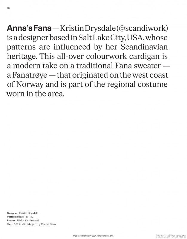 Вязаные проекты в журнале &laquo;Laine Nordic Knits 2024&raquo;. Продолжение