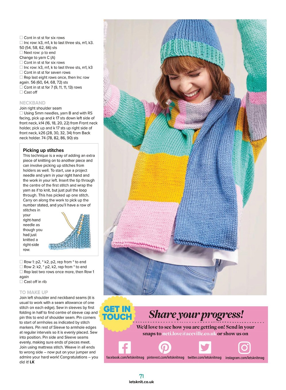 Для любителей вязания спицами. Let&#039;s Knit №177 2021