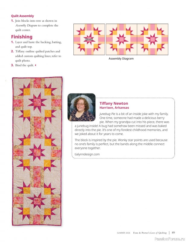 Коллекция проектов для рукодельниц в журнале «Love of Quilting - Summer 2026»