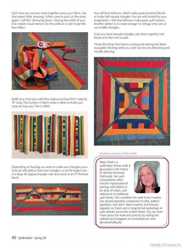 Коллекция проектов для рукодельниц в журнале «Quiltmaker №224 2026»