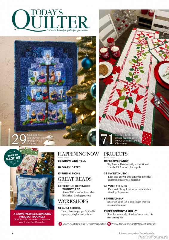 Коллекция проектов для рукодельниц в журнале «Todays Quilter №133 2025»