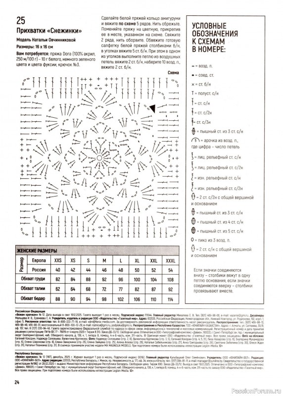 Вязаные модели в журнале &laquo;Вяжем Крючком №12 2025&raquo;