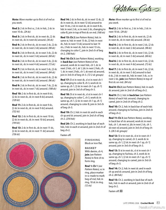 Вязаные проекты крючком в журнале &laquo;Crochet World Specials - Late Spring 2026&raquo;