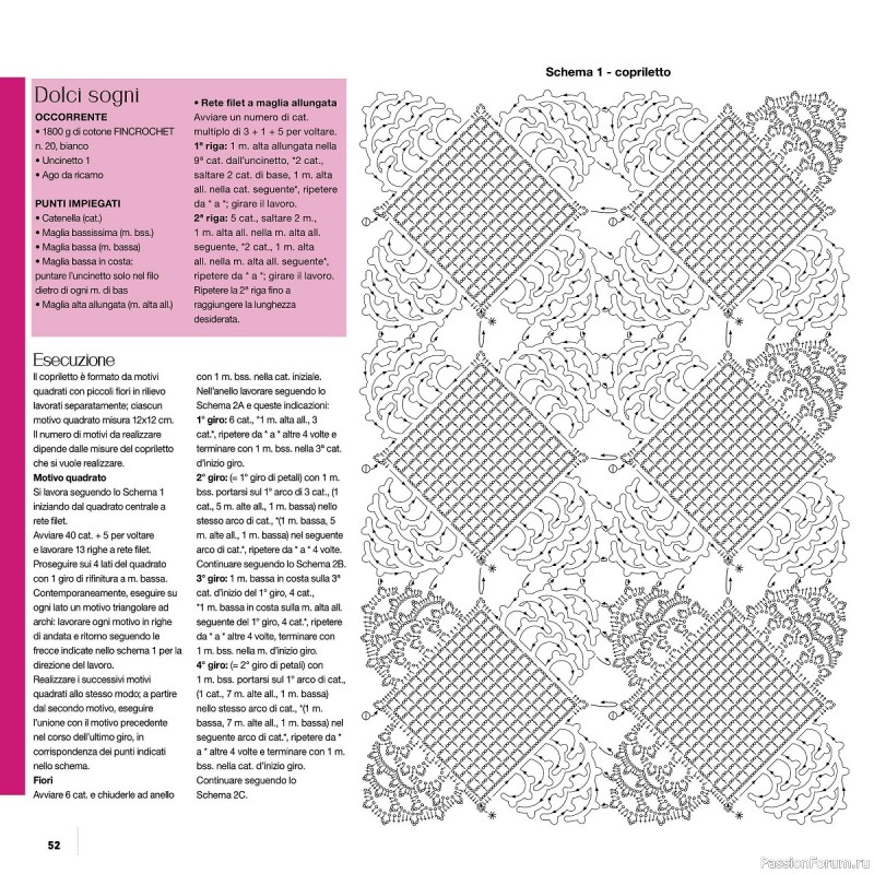 Вязаные проекты крючком в журнале «Uncinetto Manuale Filet №7 2022»