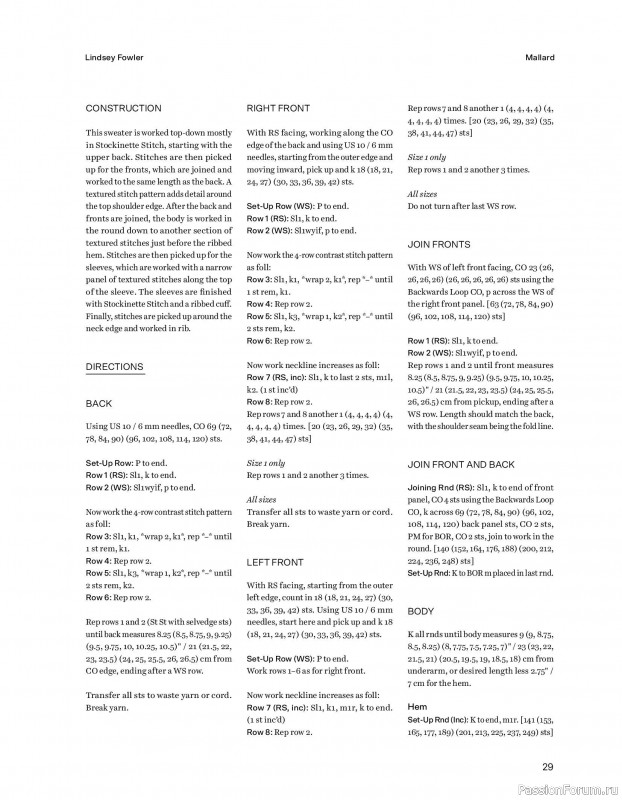 Вязаные проекты в книге &laquo;52 weeks of Sweater&raquo;. Часть 1