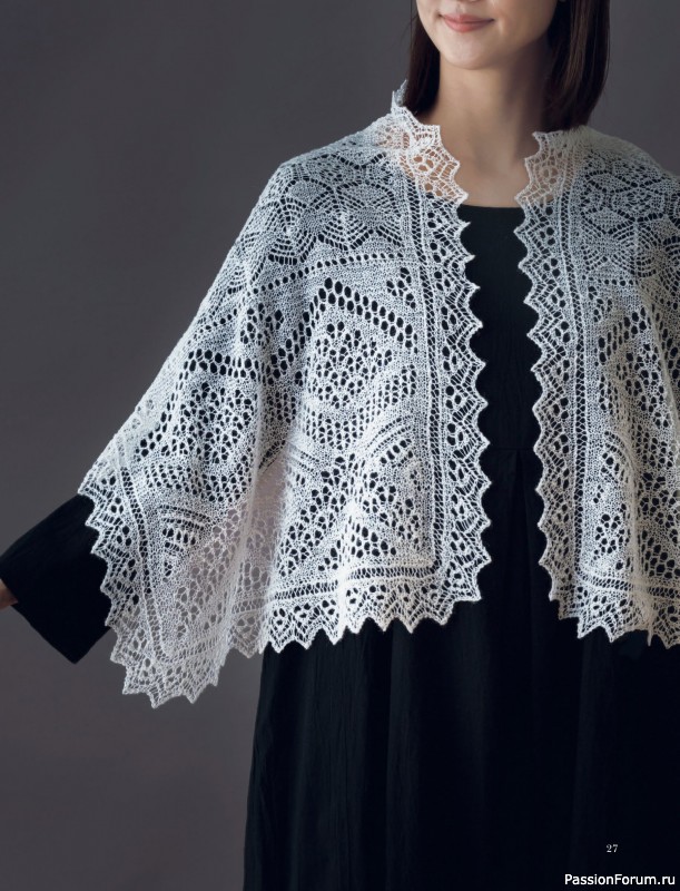 Вязаные проекты в книге &laquo;Шетландское кружево&raquo;.