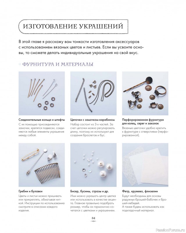 Вязаные проекты в книге «Вязаная флористика»