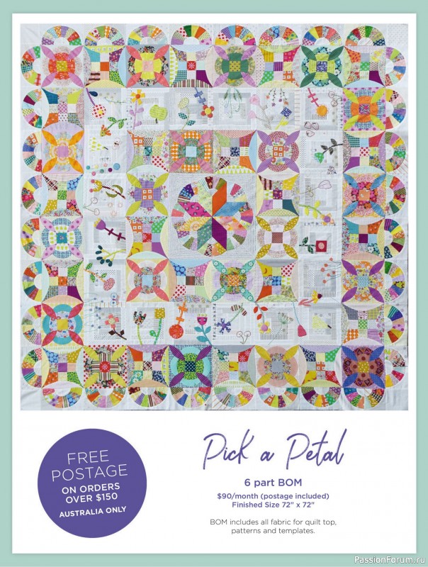 Коллекция проектов для рукодельниц в журнале «Australian Homespun - October-November 2025»