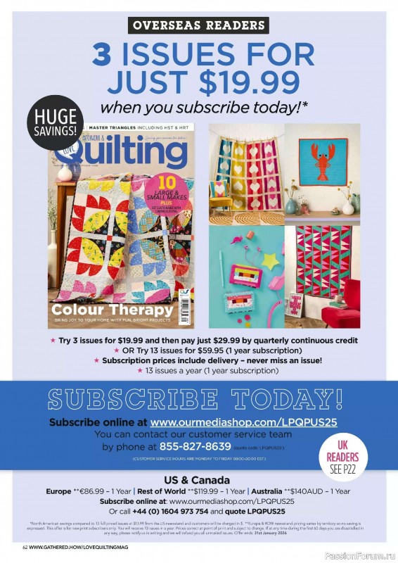 Коллекция проектов для рукодельниц в журнале «Love Patchwork & Quilting №149 2025»