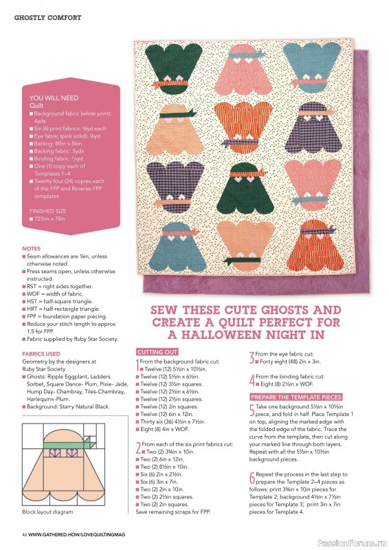 Коллекция проектов для рукодельниц в журнале «Love Patchwork & Quilting №154 2025»