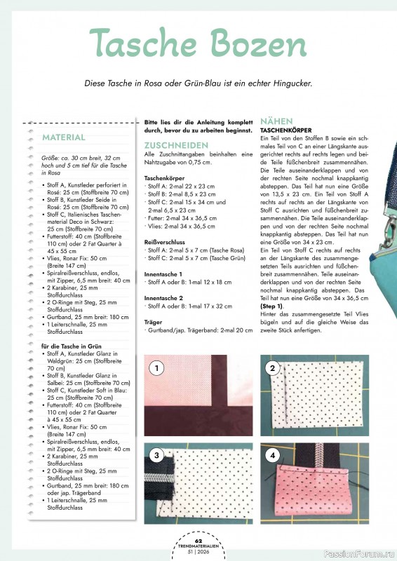 Коллекция проектов для рукодельниц в журнале &laquo;Patchwork Magazin Spezial №51 2026&raquo;