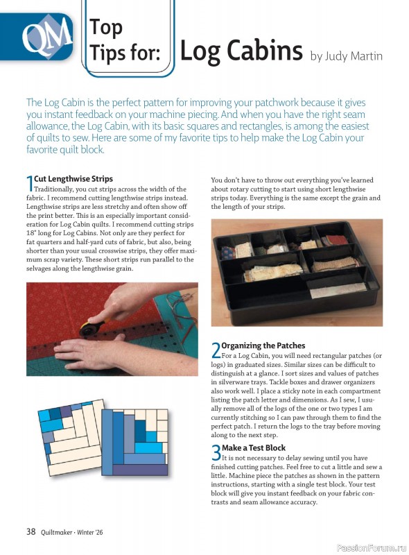 Коллекция проектов для рукодельниц в журнале «Quiltmaker - Winter 2026»