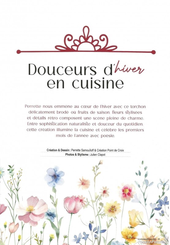 Коллекция вышивки в журнале &laquo;Creation Point de Croix №116 2026&raquo;