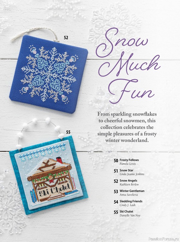 Коллекция вышивки в журнале «Just CrossStitch - Christmas 2026»