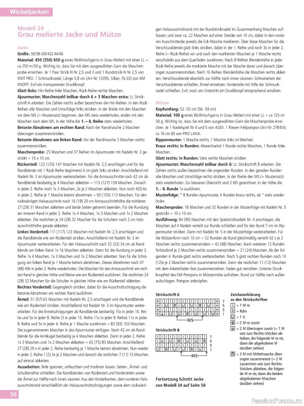 Вязаные модели в журнале «Hundert Seiten voller Ideen №4 2026 - Jacken»