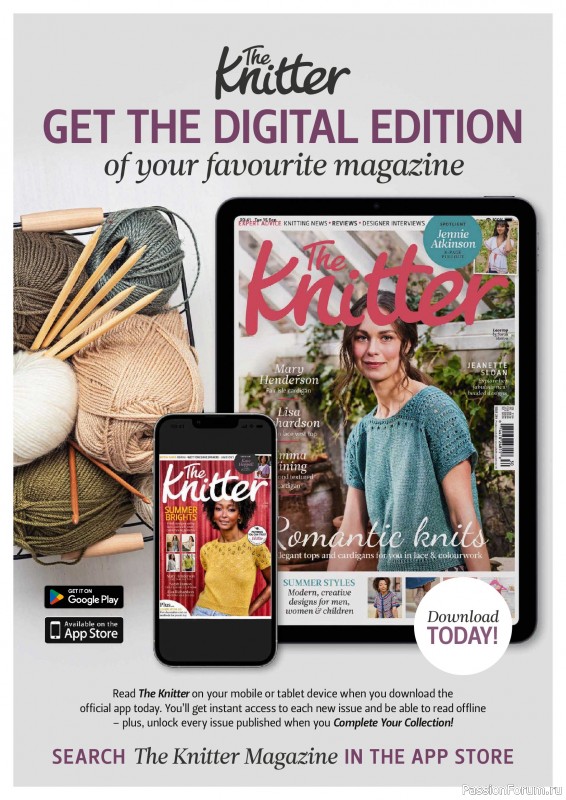 Вязаные проекты спицами в журнале &laquo;The Knitter №231 2026&raquo;