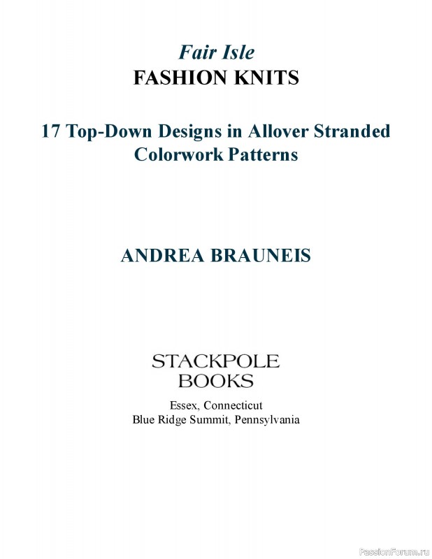 Вязаные проекты в книге «Fair Isle Fashion Knits»