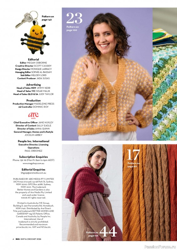 Вязаные проекты в журнале «Better Homes & Gardens Specials №7 2026»