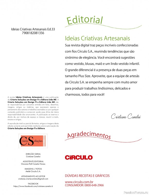 Вязаные проекты в журнале &laquo;Ideias Criativas Artesanais Ed.33 2026&raquo;
