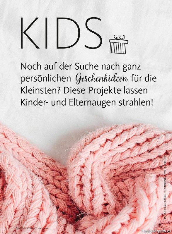 Вязаные проекты в журнале «Selbst Gestrickt №1 2026»