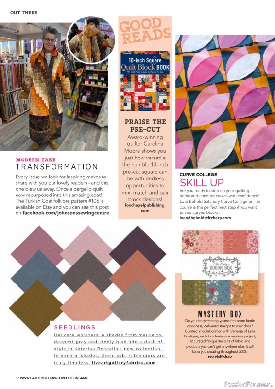 Коллекция проектов для рукодельниц в журнале &laquo;Love Patchwork & Quilting №159 2026&raquo;