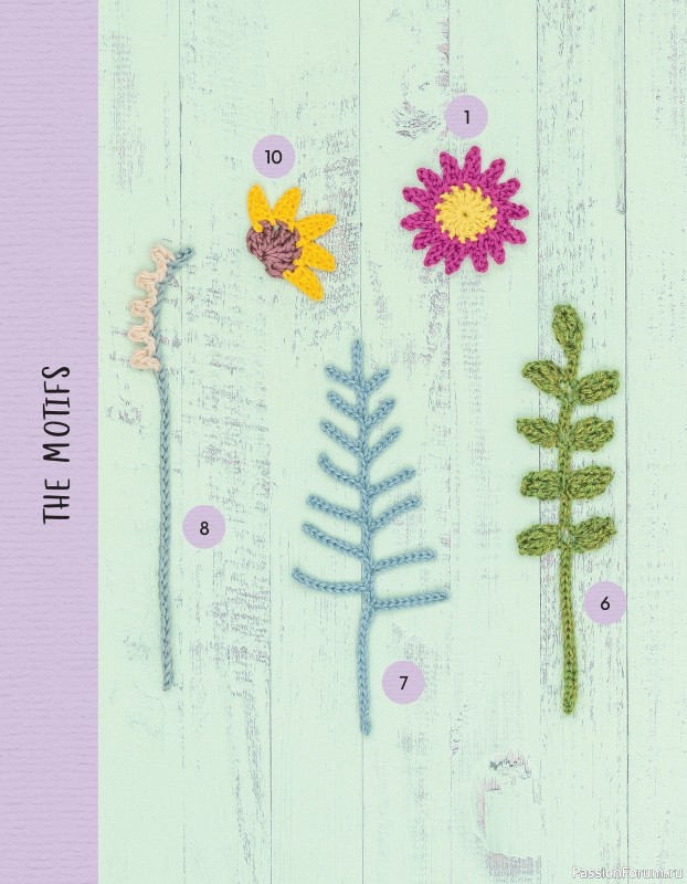 Bязаные проекты в журнале «100 crochet: flowers, plants and petals»