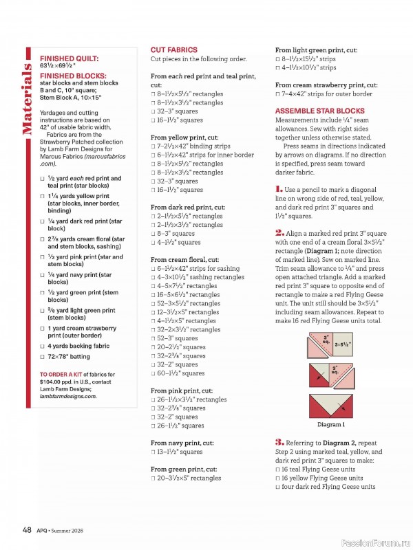Коллекция проектов для рукодельниц в журнале &laquo;American Patchwork & Quilting №200 2026&raquo;