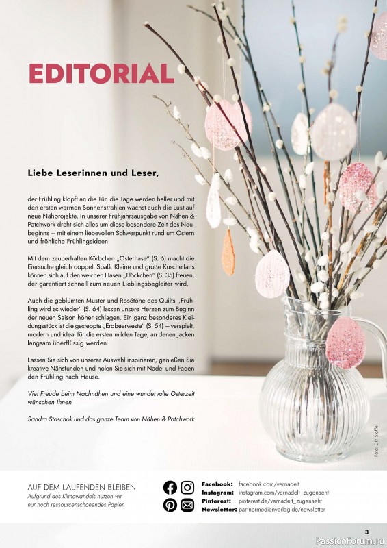 Коллекция проектов для рукодельниц в журнале «Patchwork & Nähen №2 2026»