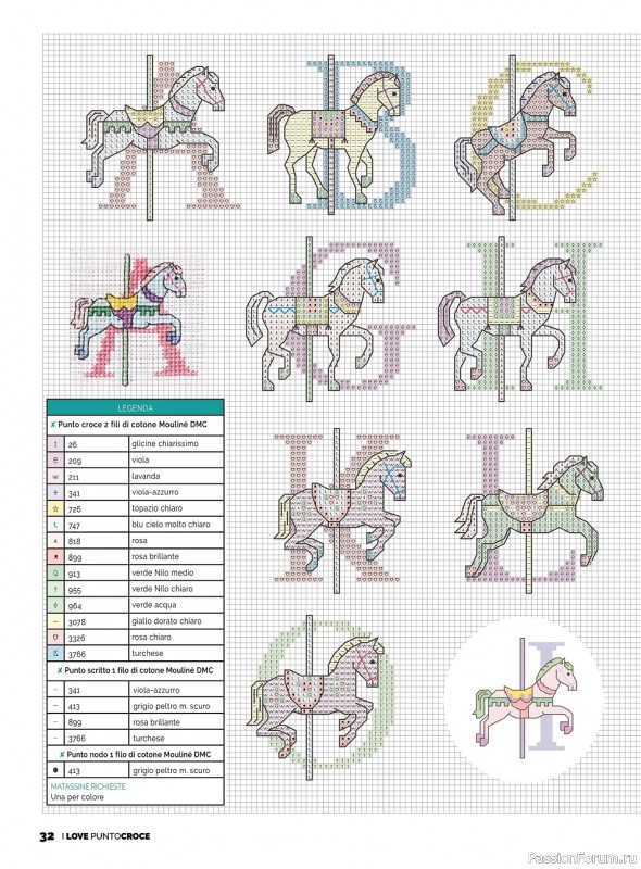 Коллекция вышивки крестиком в журнале «I Love Punto Croce №16 2022»