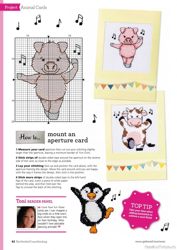 Коллекция вышивки в журнале «The World of Cross Stitching №345 2024»