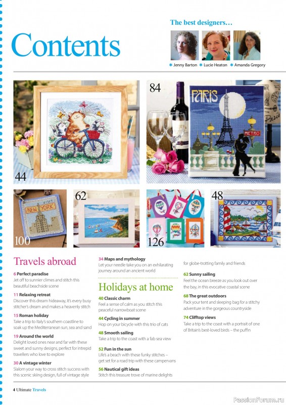 Коллекция вышивки в журнале &laquo;Ultimate Cross Stitch Travel 2026&raquo;