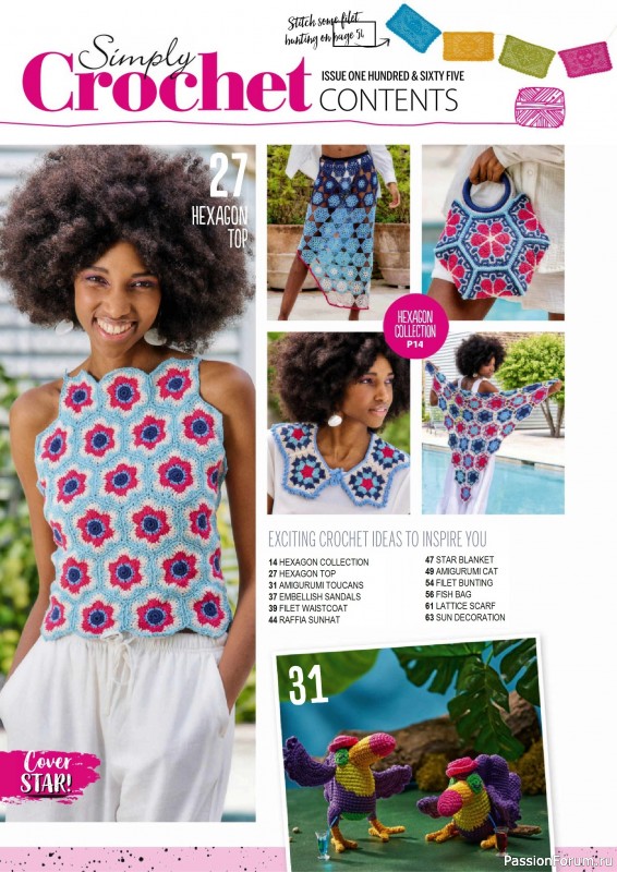 Вязаные проекты крючком в журнале «Simply Crochet №165 2025»