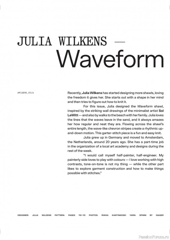 Вязаные проекты в журнале «Laine Magazine №26 2025».