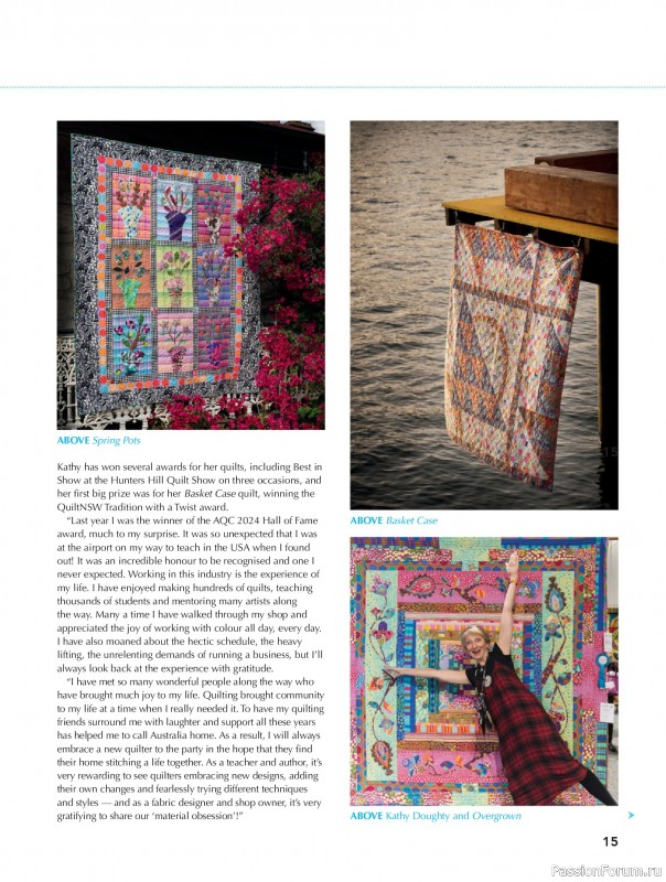 Коллекция проектов для рукодельниц в журнале «Great Australian Quilts №16 2025»