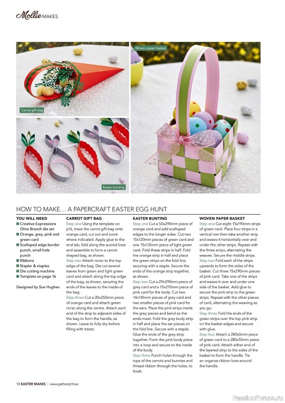 Коллекция проектов для рукодельниц в журнале «Mollie Makes - Easter Makes 2026»