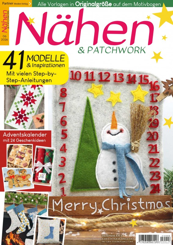 Коллекция проектов для рукодельниц в журнале «Nähen & Patchwork №6 2026»