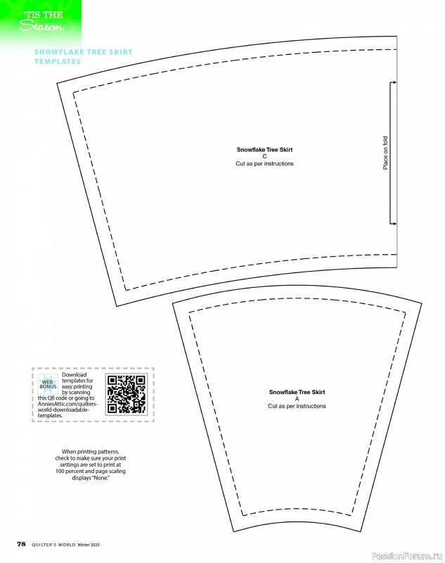 Коллекция проектов для рукодельниц в журнале «Quilter's World - Winter 2025»