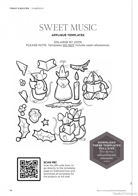 Коллекция проектов для рукодельниц в журнале «Todays Quilter №133 2025»