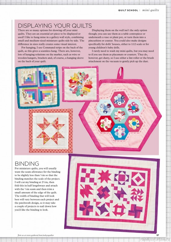 Коллекция проектов для рукодельниц в журнале «Todays Quilter №135 2025»